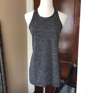 Athleta Tops - Athleta High Neck Striped Racerback XS Athleta Tops - Athleta High Neck Striped Racerback XS